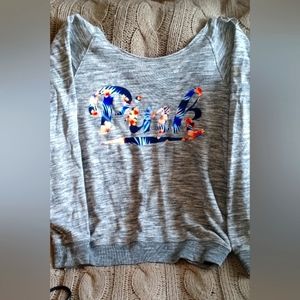 Pink off the shoulder sweatshirt